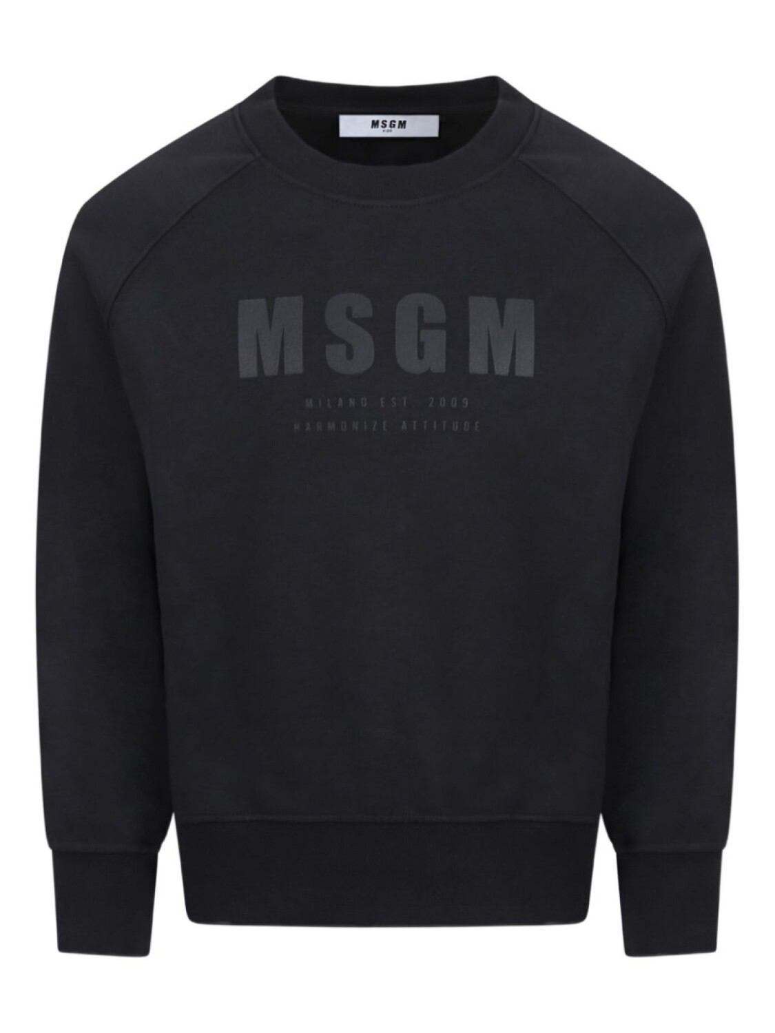 MSGM Kids толстовка с логотипом, черный