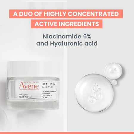 Крем для лица Avene — Для восстановления клеток кожи Avène Hyaluron Activ B3 Cell Renewal Cream, 50 мл — фото 2