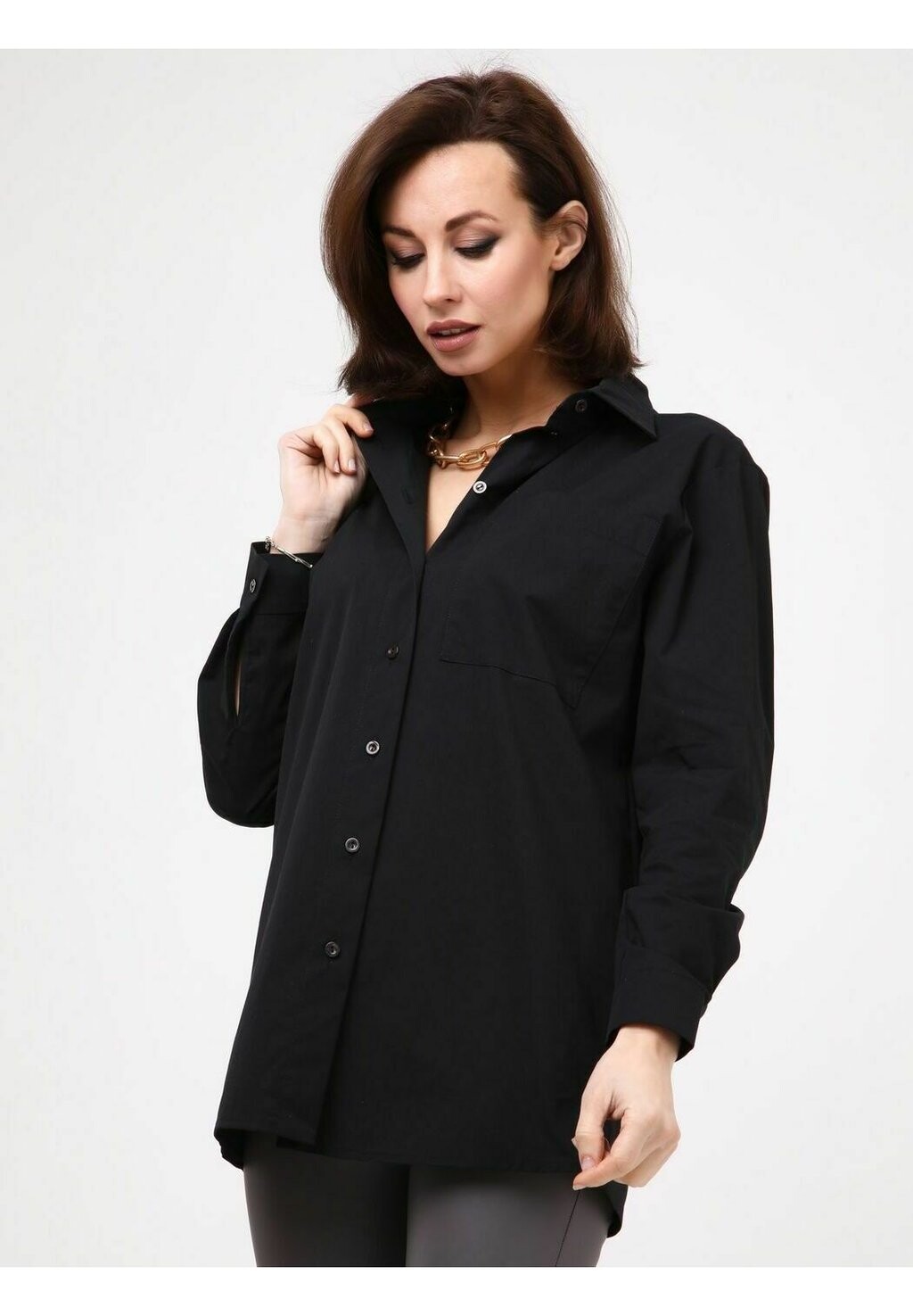 

Блузка-рубашка Awesome Apparel, цвет black