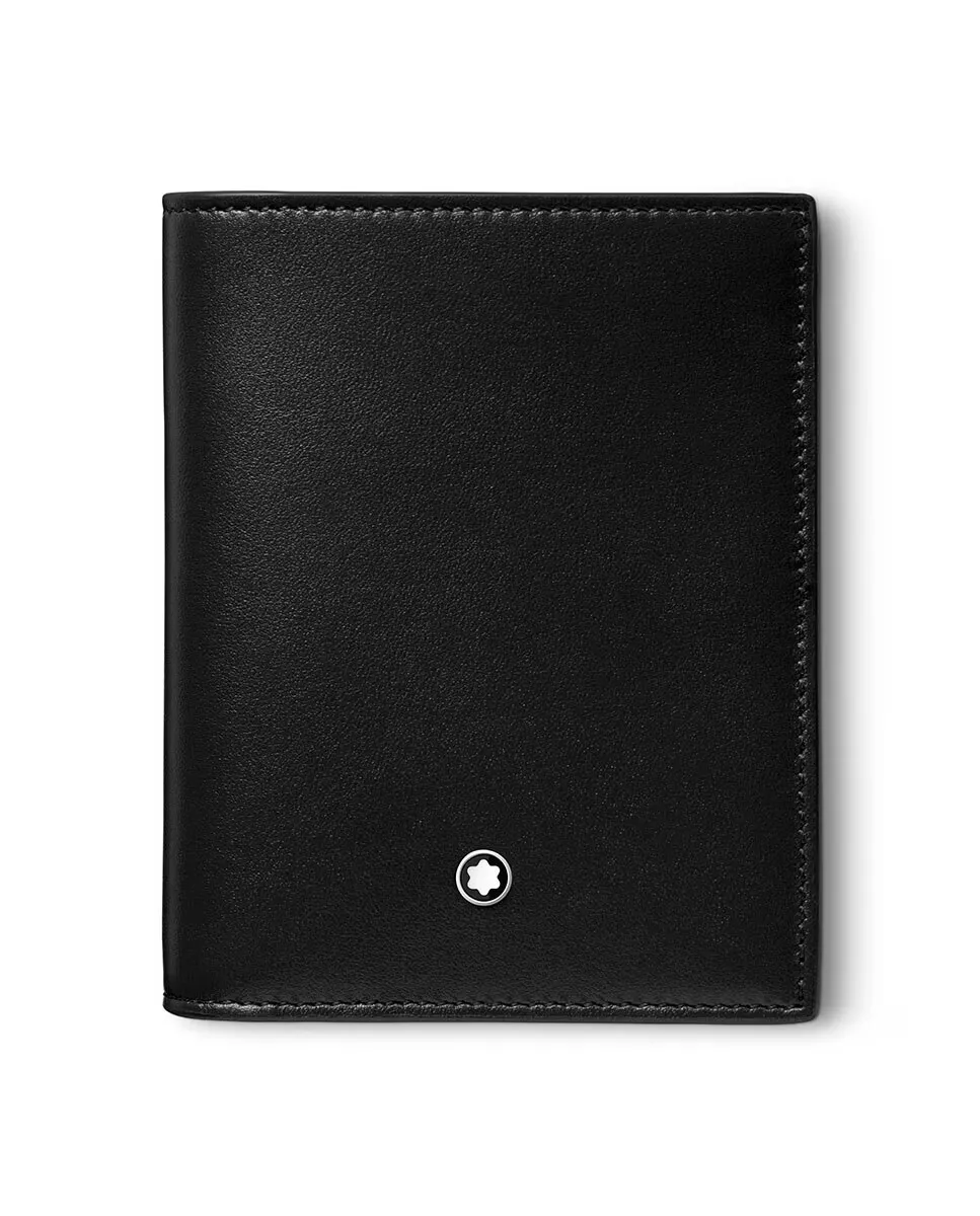 

Компактный кошелек унисекс на 6 карт Meisterstück черный кожаный Montblanc
