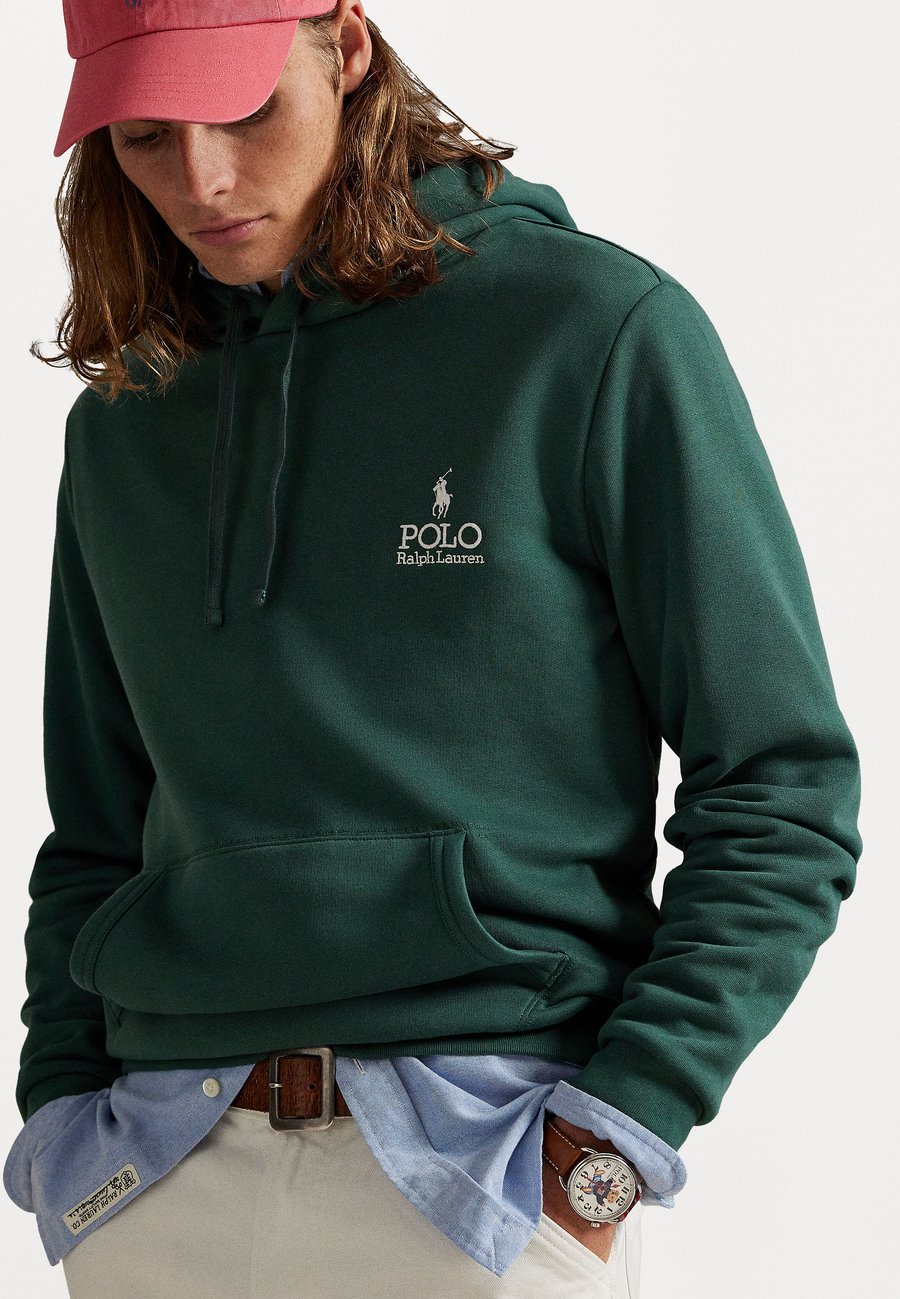 Худи Polo Ralph Lauren LOGO FLEECE HOODIE, Charter Green/Green — фото 4