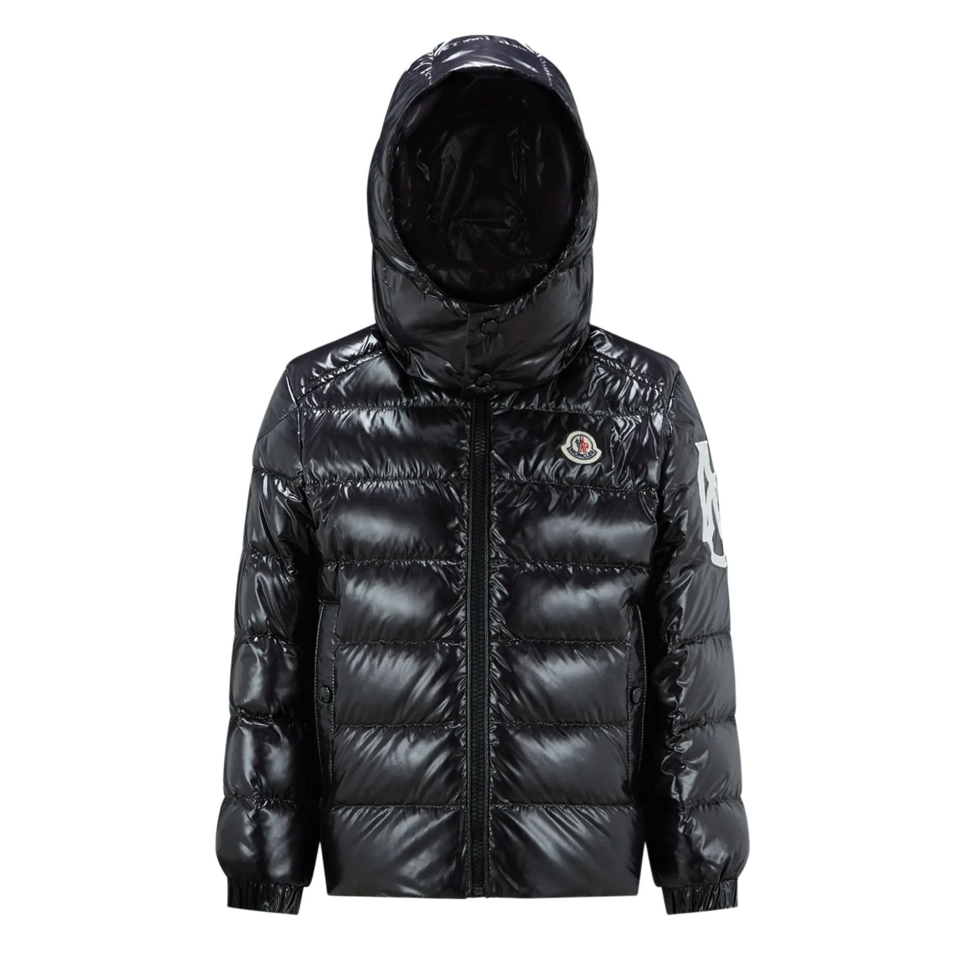 

Пуховик черный детский Moncler