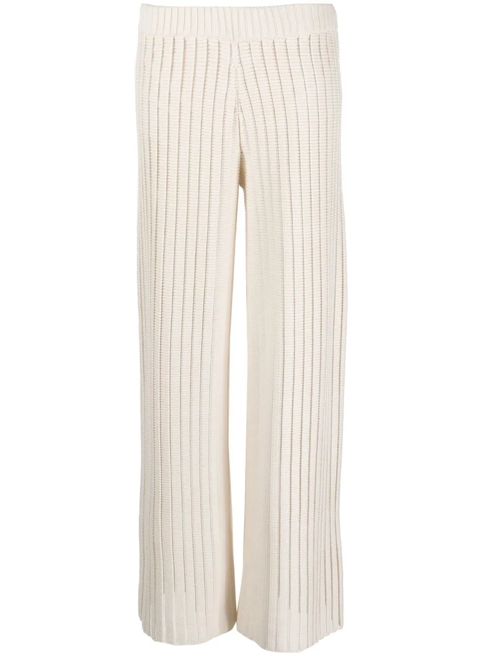 

Широкие брюки в рубчик Fabiana Filippi, белый