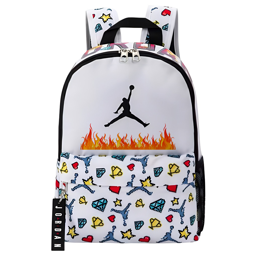 

Jordan Полиэстеровый рюкзак женский белый, Flame