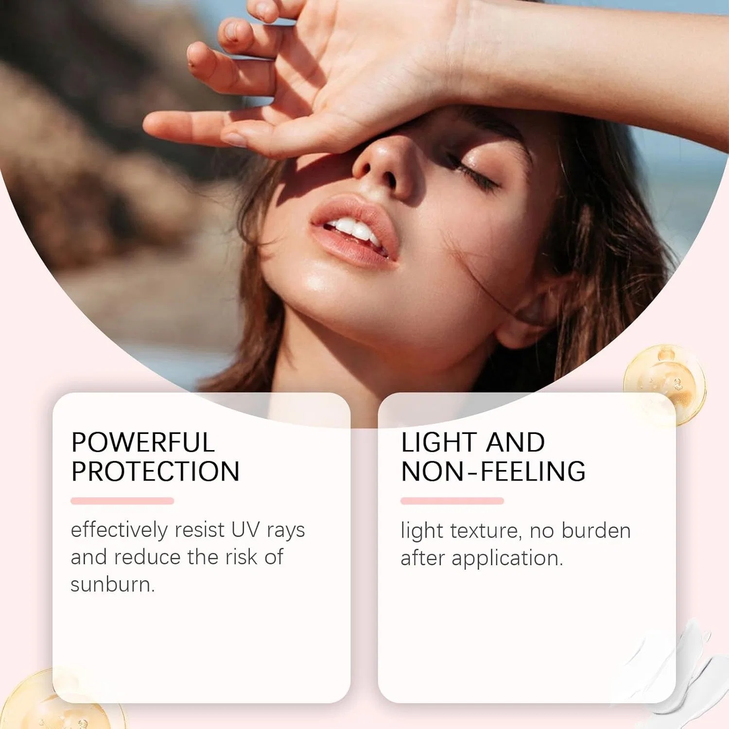 Крем для загара Airy Fit SPF 50 PA++++ Generic 50 г Хаки — фото 4