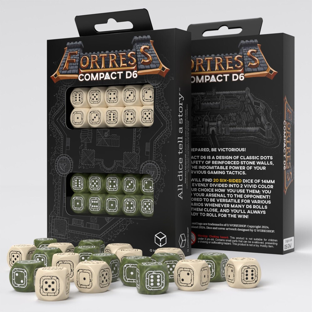 

Аксессуары Q-Workshop Fortress Compact d6 Set: Beige & Olive (20)