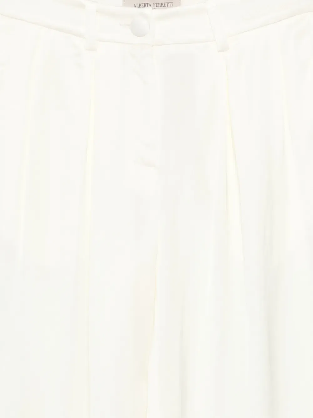 Атласные плиссированные брюки Alberta Ferretti Kids, желтый — фото 3
