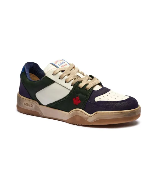 

Кроссовки из кожи с шипами Dsquared2, белый