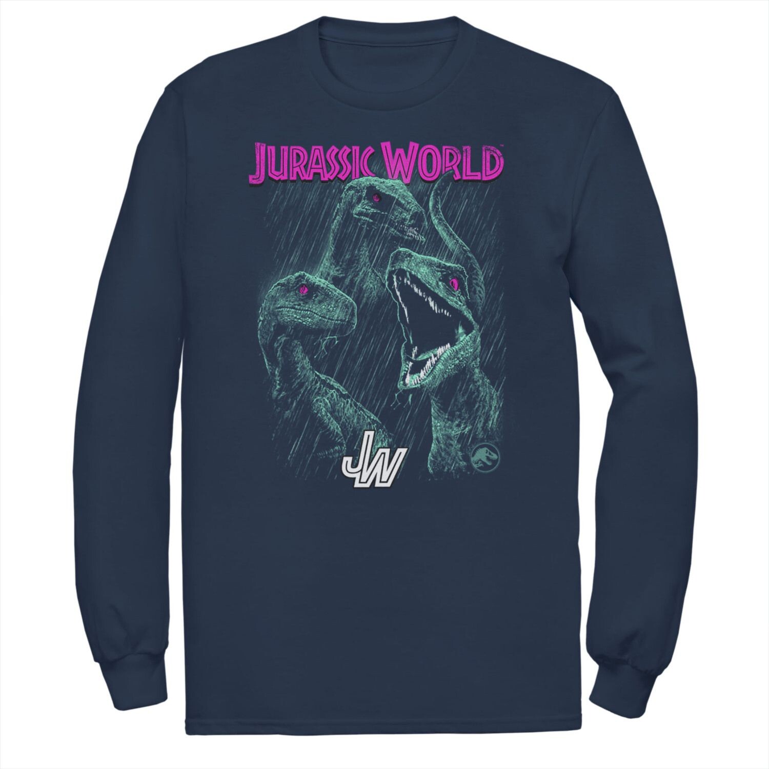 

Мужская футболка Jurassic World Two Raptors Neon Glow Squad Licensed Character