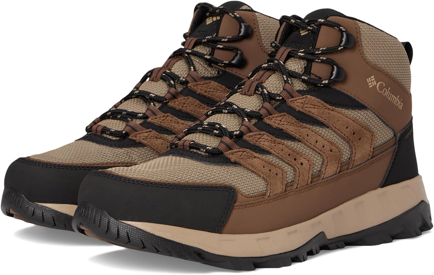 

Походные ботинки Columbia Strata Trail Mid Waterproof, цвет Dark Brown/Khaki II