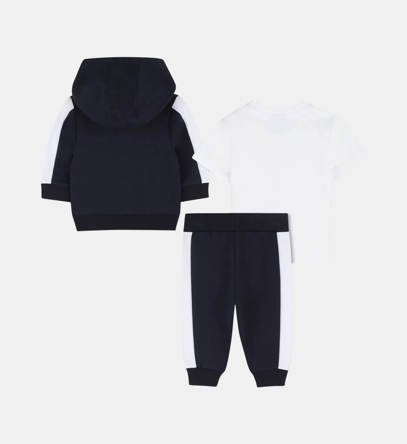 Комплект из кардигана, брюк и футболки Boss Kidswear, синий — фото 2