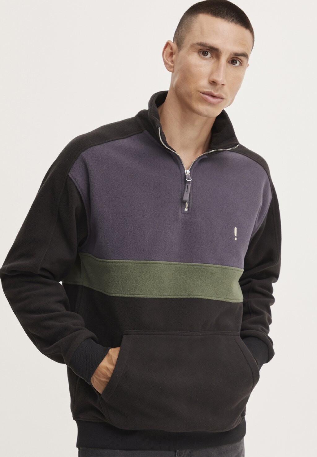 

Толстовка SDCARL HALFZIP Solid, цвет true black