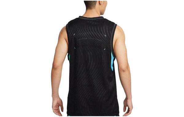 Футболка Nike DRI-FIT ADV Basketball Jersey 'Black', черный — фото 4