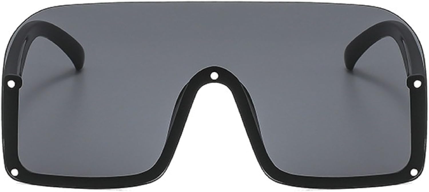 

Модные большие квадратные солнцезащитные очки-футляры для женщин в стиле ретро, ​​конфетных цветов, женские солнцезащитные очки-щитки, мужские солнцезащитные очки в стиле панк mincl, Black