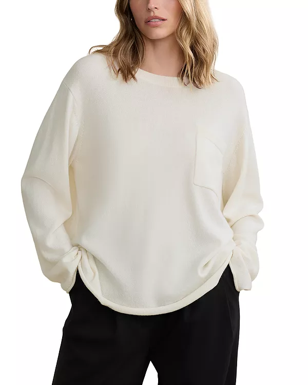 

Футболка с длинным рукавом Cashmere Chandler Jenni Kayne, белый