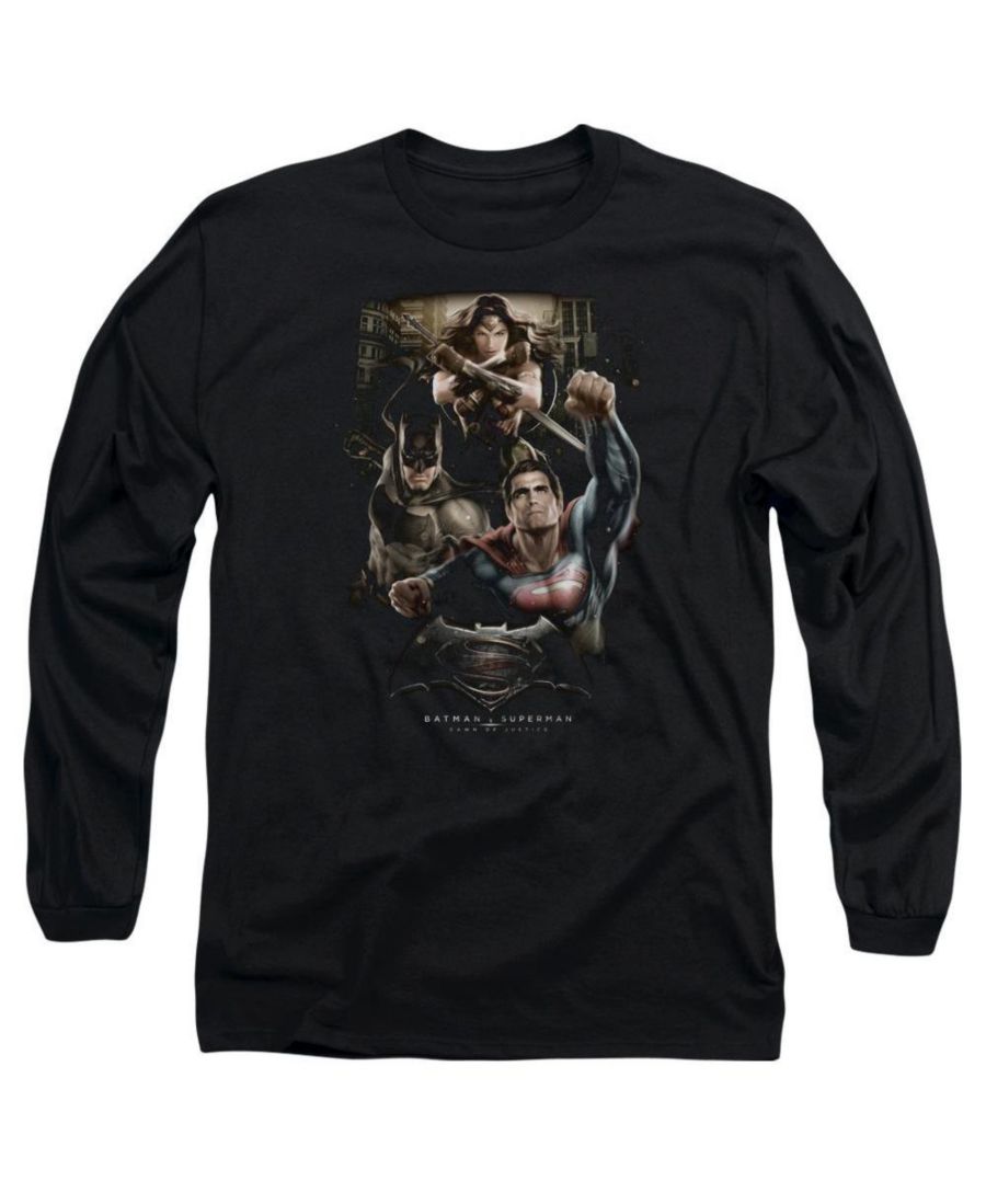 

Мужская футболка с длинным рукавом "Три в действии" для взрослых Batman V Superman, Black, Черный, Мужская футболка с длинным рукавом "Три в действии" для взрослых Batman V Superman, Black