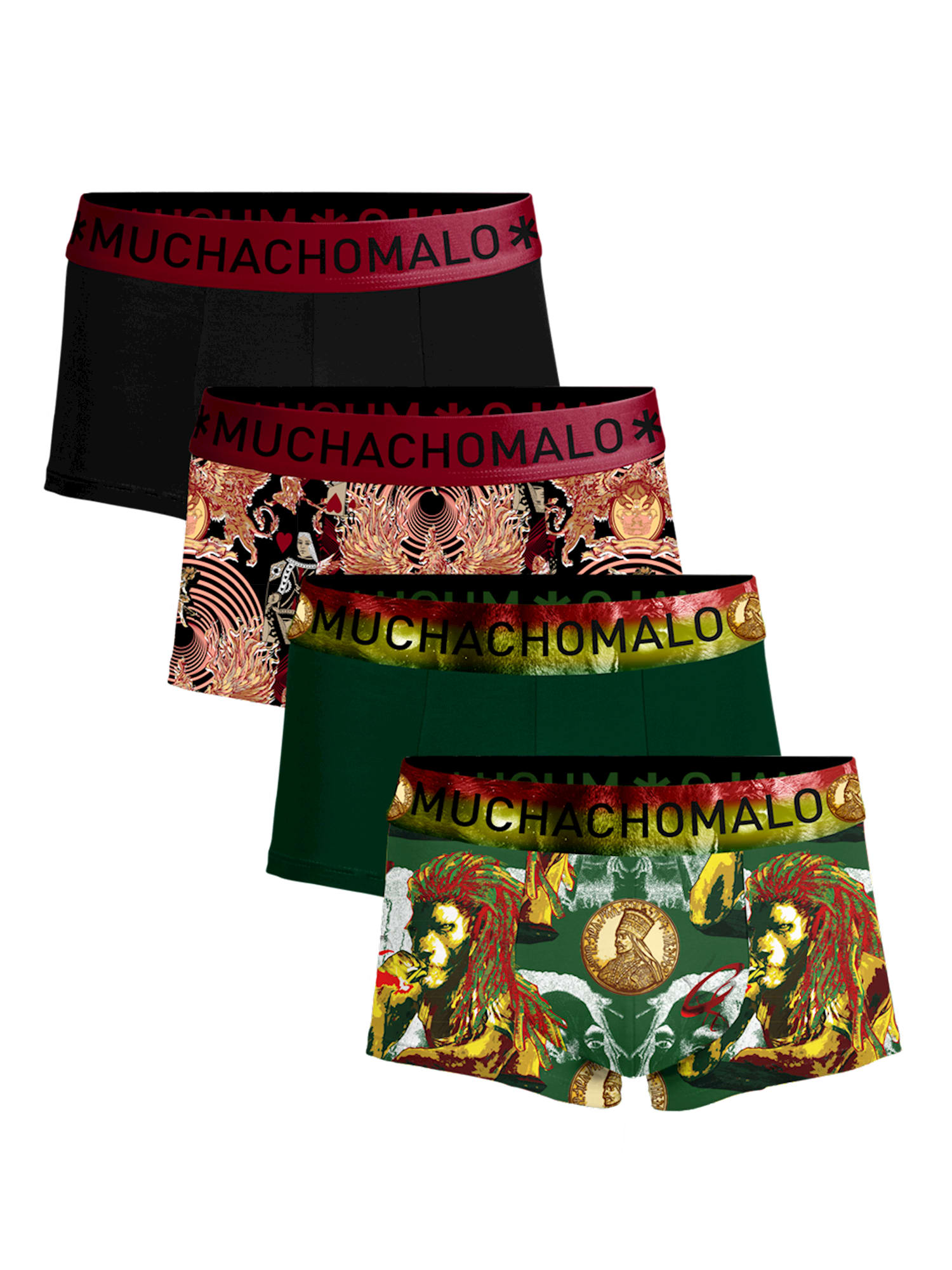 

Боксеры Muchachomalo 4er-Set: Boxershorts, разноцветный, Зеленый, Боксеры Muchachomalo 4er-Set: Boxershorts, разноцветный