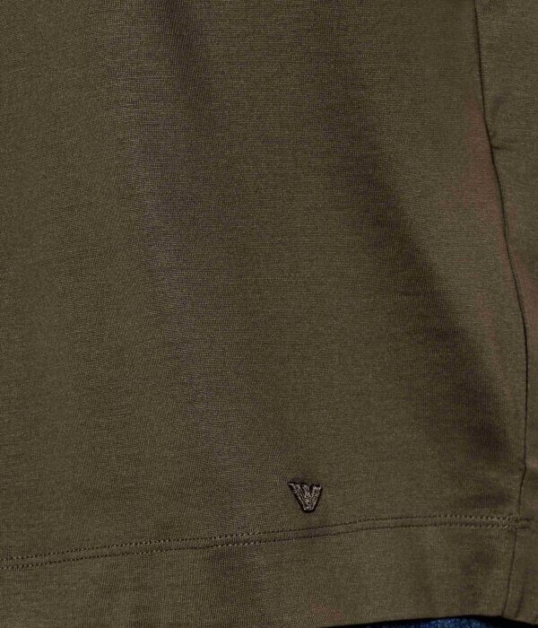 Футболка Emporio Armani Regular Fit, зеленый — фото 4