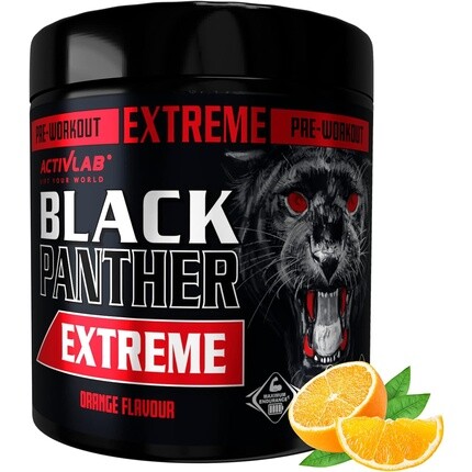 

Activlab Black Panther Extreme предтренировочный порошок Energy с цитруллином, креатином, бета-аланином, кофеином, витамином B, HMB, 300 г апельсина