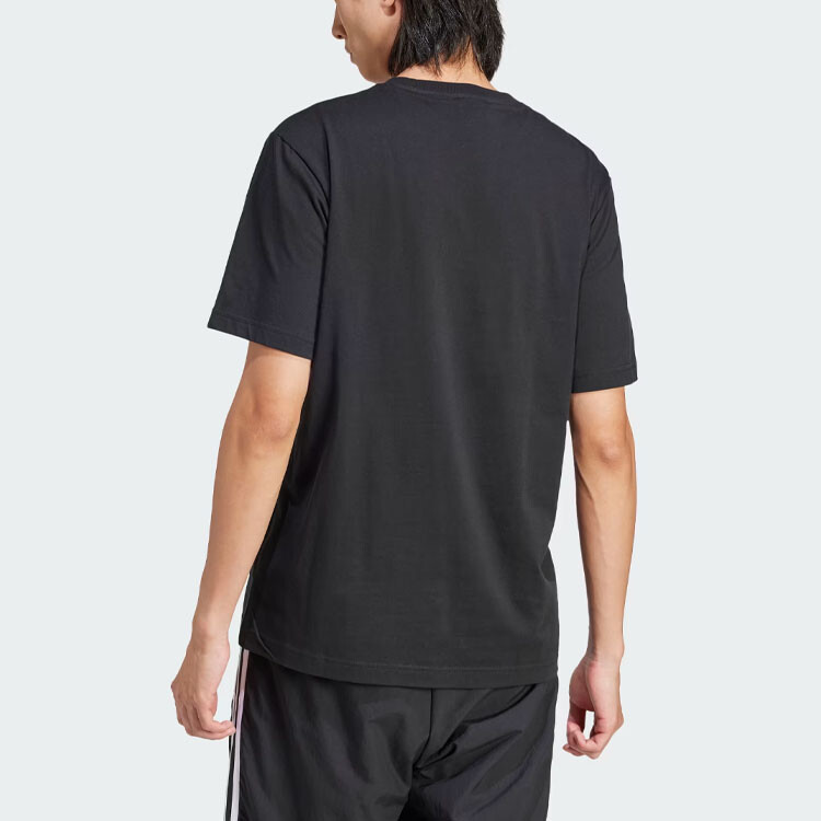Футболка из хлопка с монограммой Adidas Adidas Originals, черный — фото 3