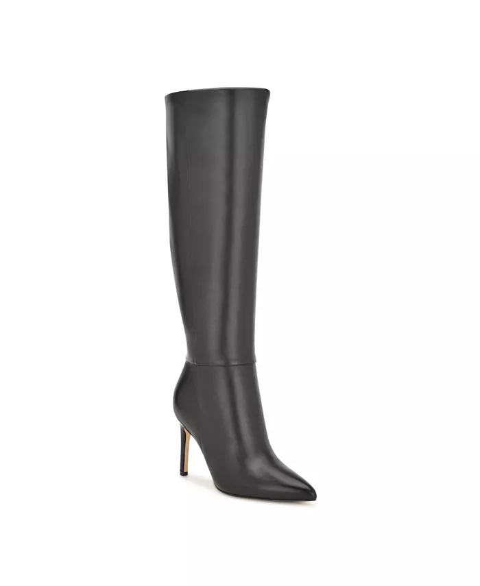Женские высокие сапоги Richy с широким голенищем и заостренным носком Nine West, черный