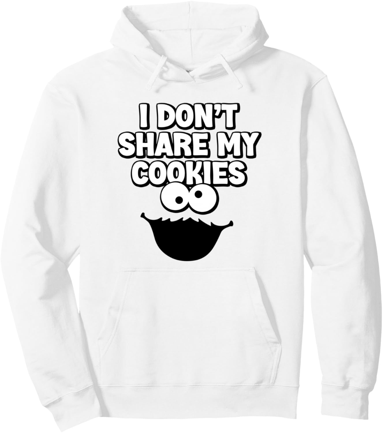 

Забавная толстовка с надписью «Печенье не сочетает в себе монстра, торт и Рождество» The Funny Cookie Jar And Other Monster Supplies, белый