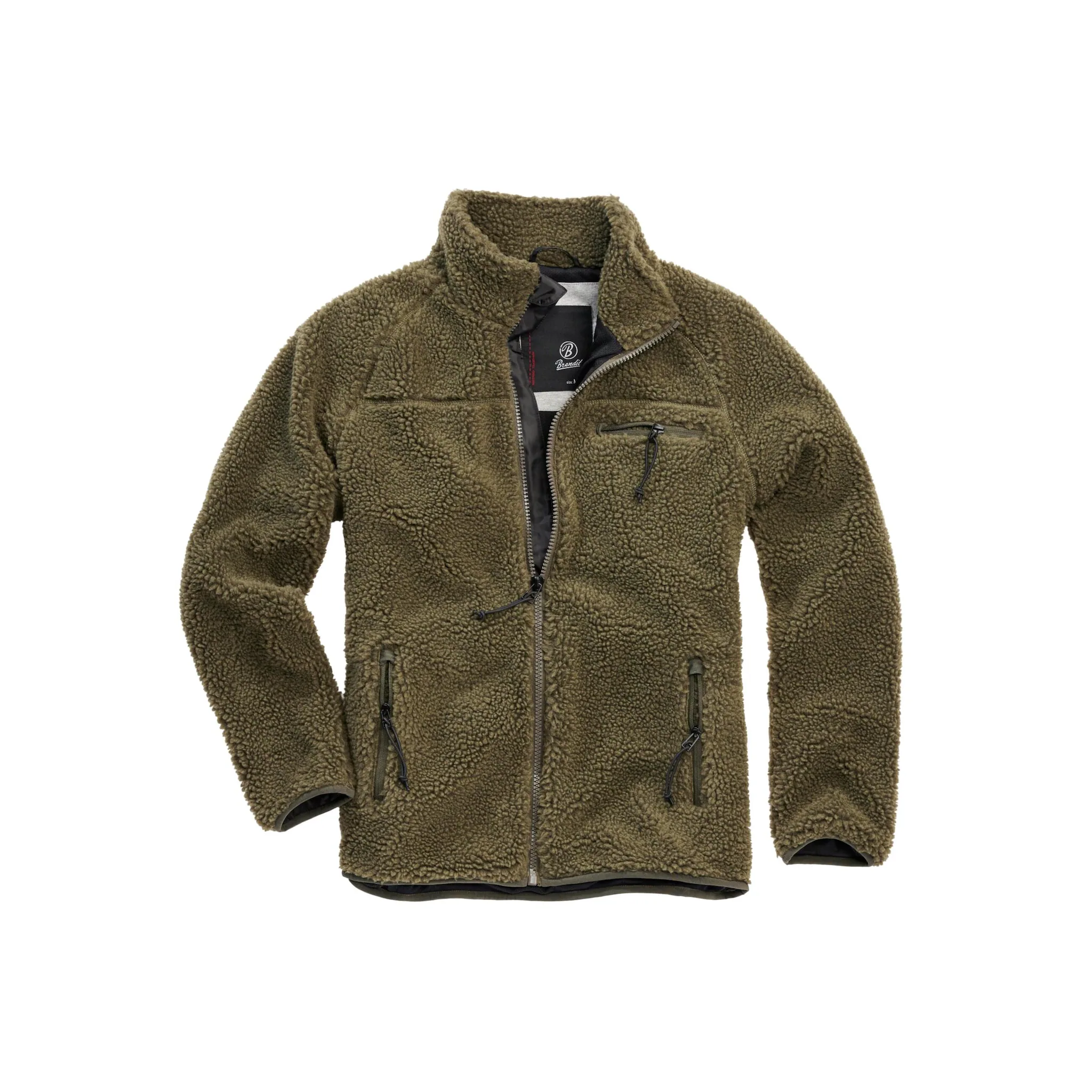 

Всепогодная куртка Brandit " Brandit Men's Teddy Fleece Jacket" (1 шт.), без капюшона, оливковый