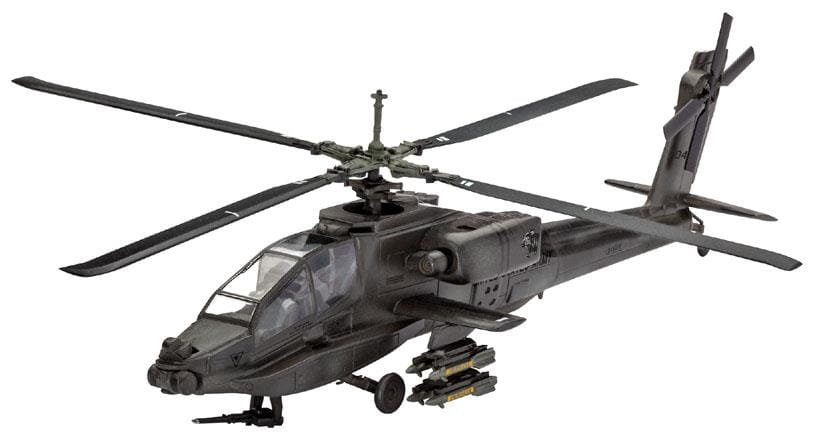 

Revell, Вертолет AH-64a Apache, Модельный комплект, 10+