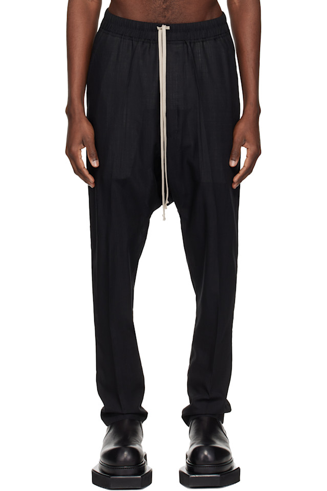 

Узкие длинные брюки на шнуровке Temple Rick Owens, черный