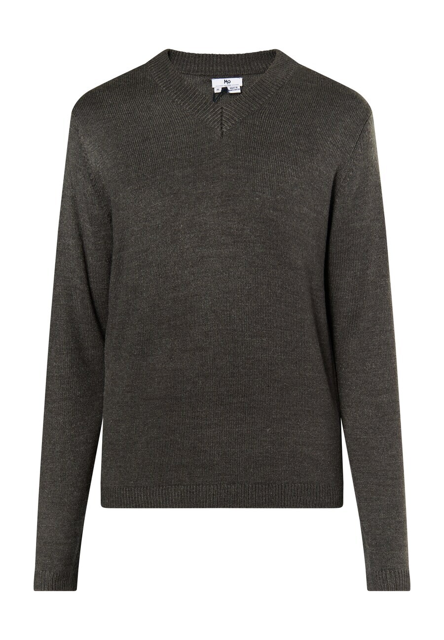 

Свитер с v-образным вырезом MO Sweater Reiswood, пятнистый серый