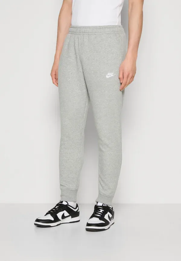 Тренировочные штаны Nike Sportswear Club jggr, тёмно-серый меланж/матовое серебро/белый — фото 3