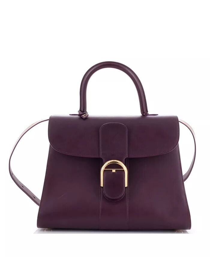 

Сумка GM Brillant с верхней ручкой из кожи Pre-Owned Delvaux, фиолетовый