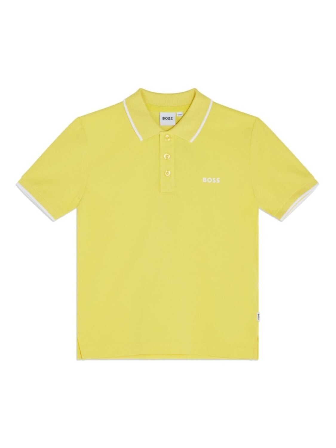 

BOSS Kidswear рубашка поло с логотипом, желтый