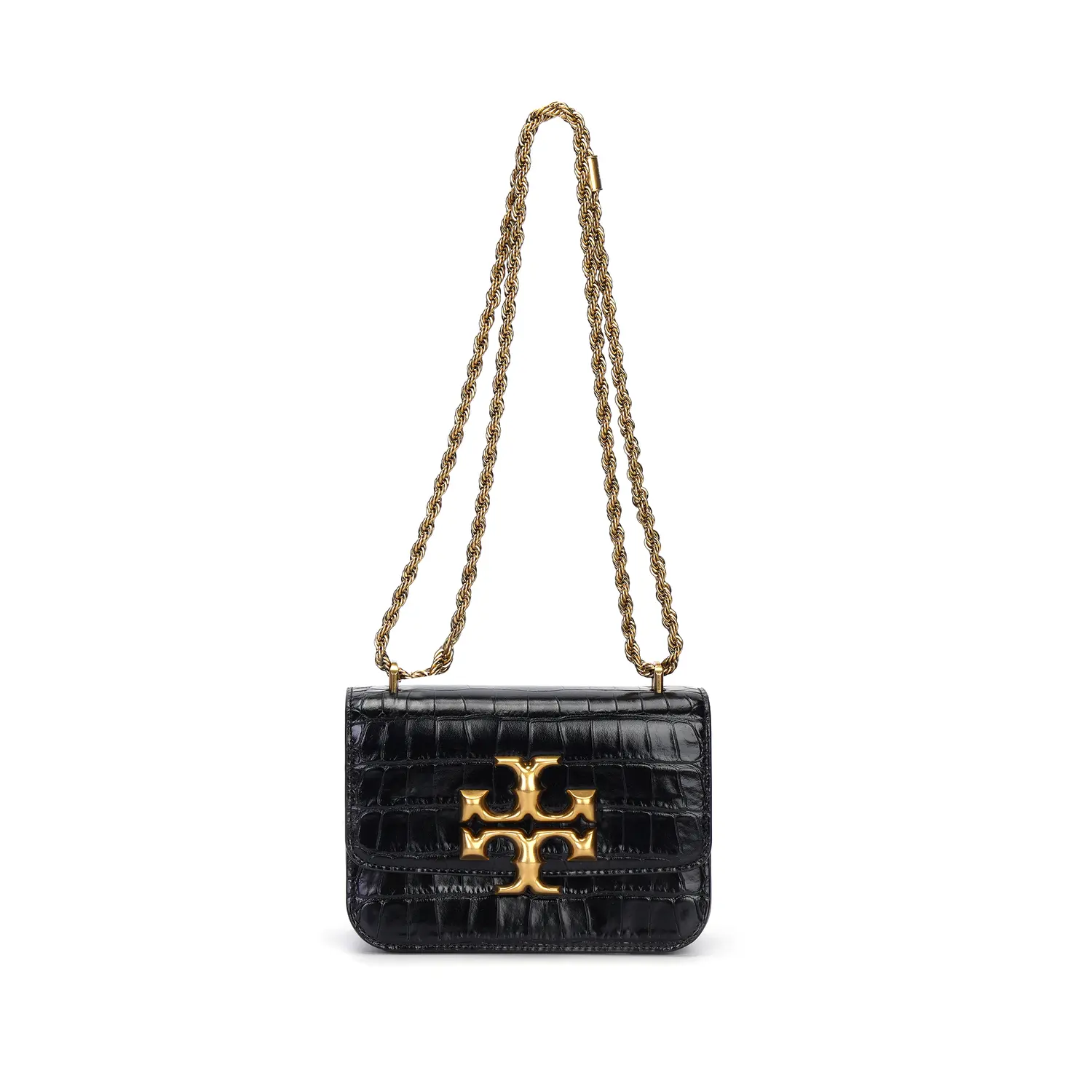 

TORY BURCH Элеанор кожаная сумка конверт через плечо кроссбоди маленькая женская черная