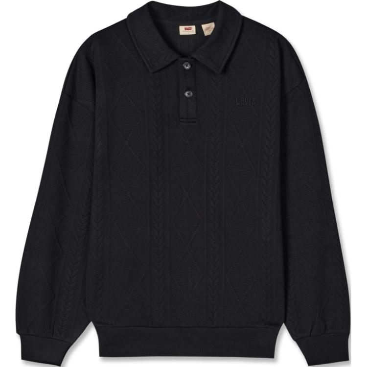 

Левис Мужская черная толстовка