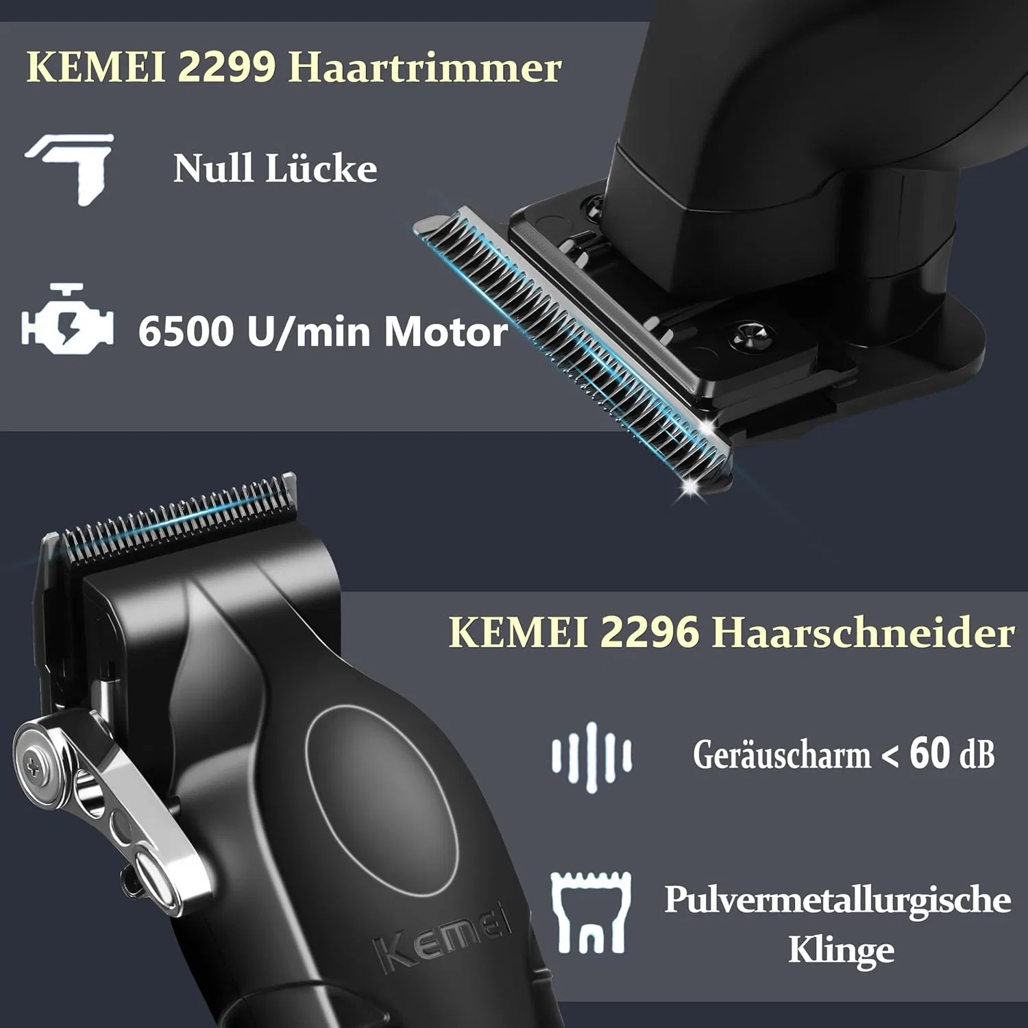 Профессиональный набор для стрижки волос KEMEI Kemei — фото 2