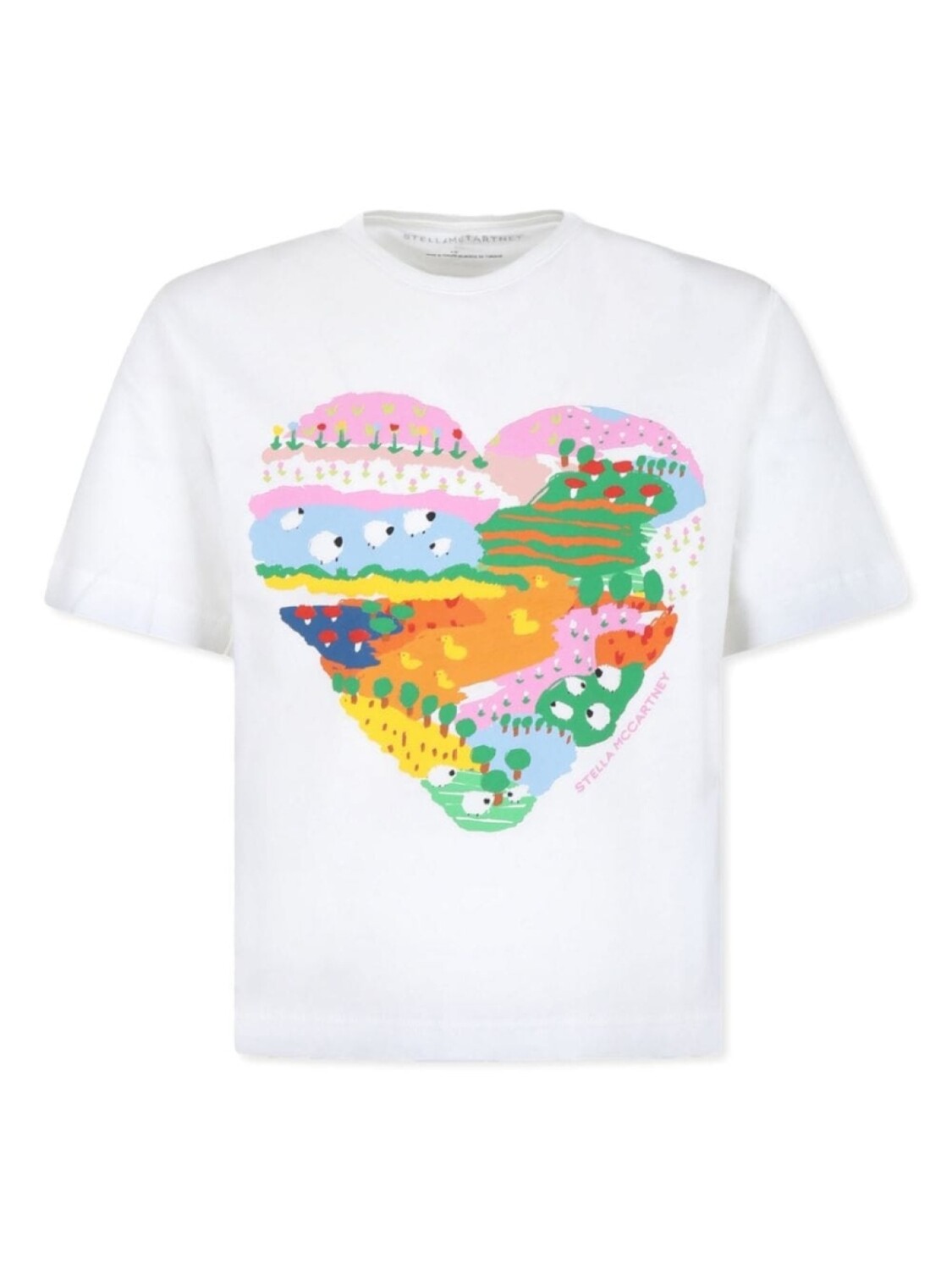 

Stella McCartney Kids футболка с графическим принтом, белый