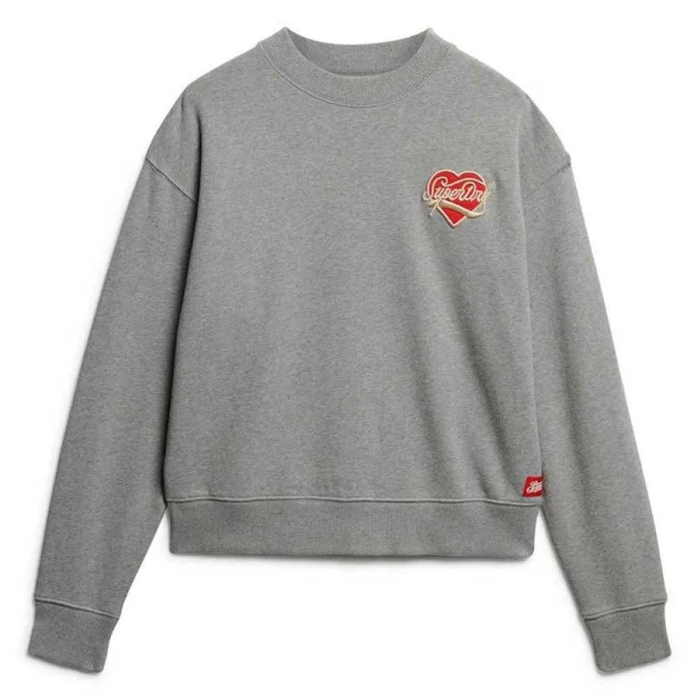 

Толстовка Superdry Workwear Embroiderer Loose, серый