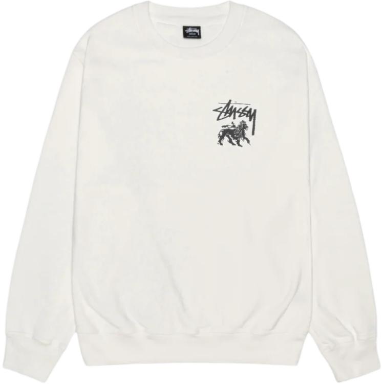 Пигментный крашеный лонгслив Rasta Lion Stussy, синий — фото 4