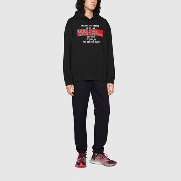 Толстовка GUCCI FW21 You got good taste Hoodie 'Black', черная — фото 2