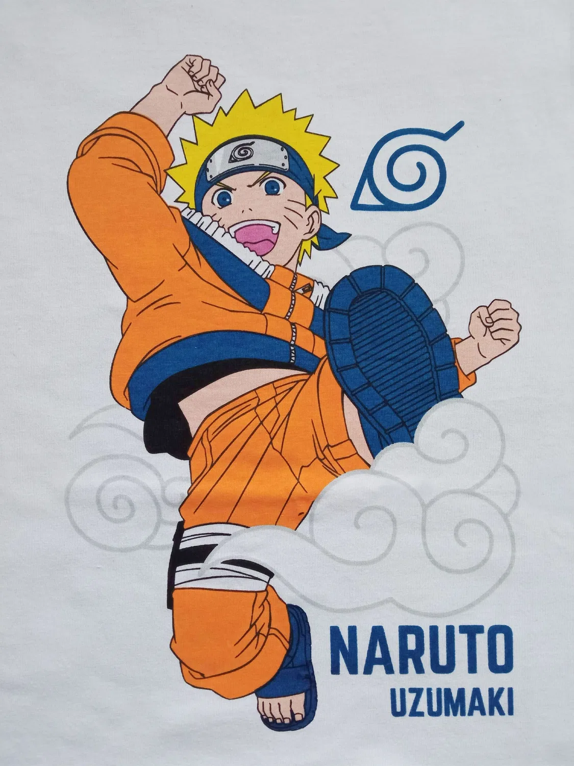 Футболка с принтом Naruto, белый — фото 4