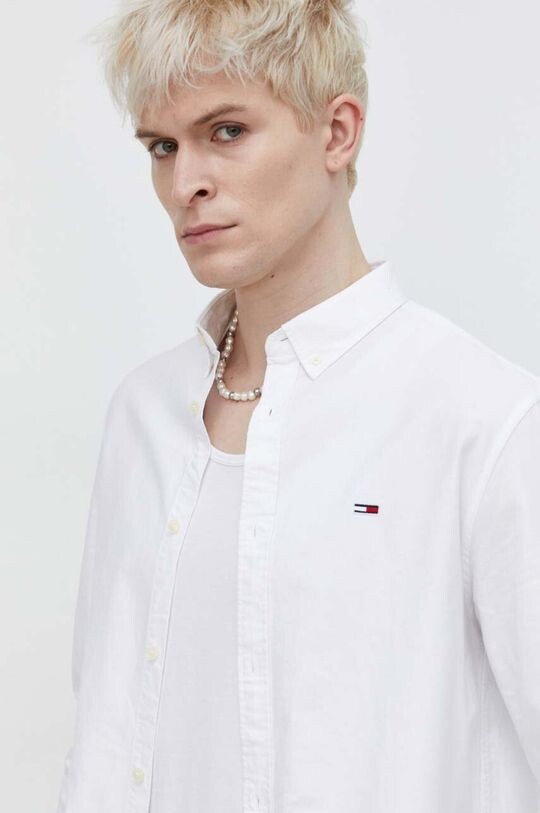 

Хлопчатобумажная рубашка Tommy Jeans, белый