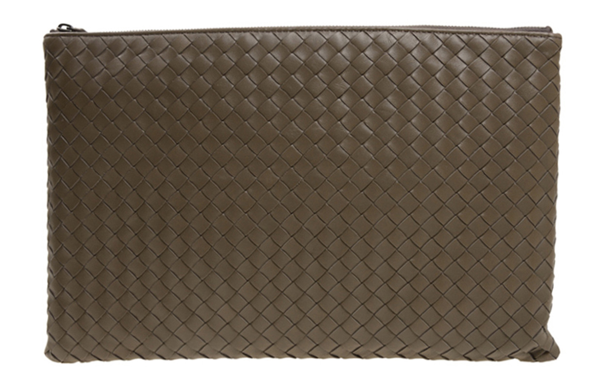 

Bottega Veneta Мужской клатч из овечьей кожи, коричневый