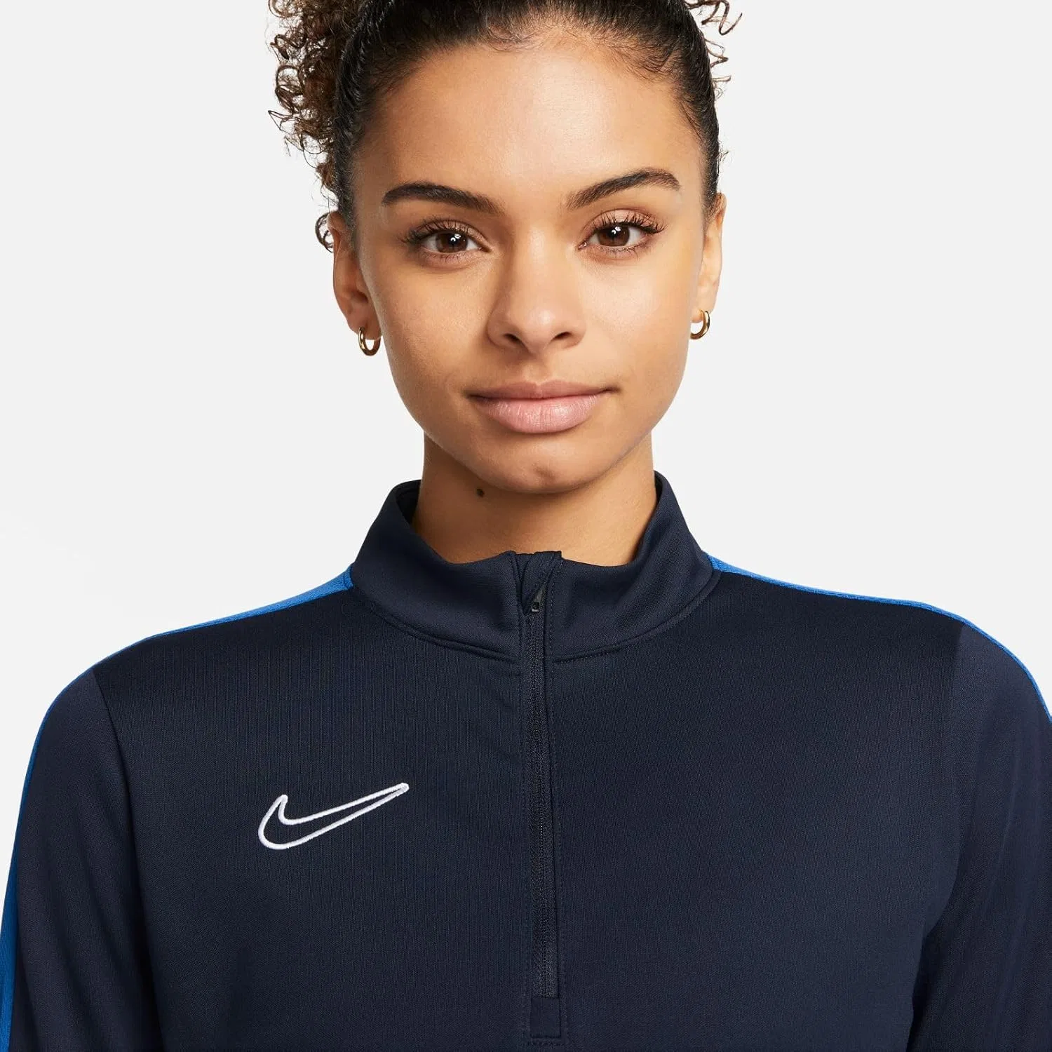 Футболка Nike Dri-FIT Academy 23 Drill Top, Obsidian/Royal Blue/White — фото 4