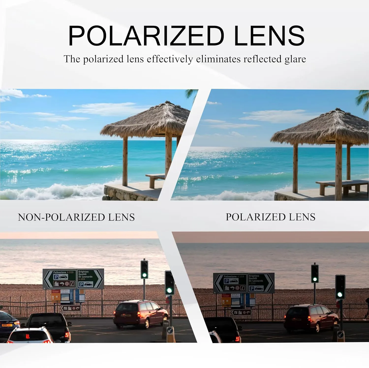 

Женские поляризованные солнцезащитные очки FancyPink с защитой UV400, зеркальные, для пляжа, модные солнцезащитные очки для женщин, B05-clear/Pink Sunglasses