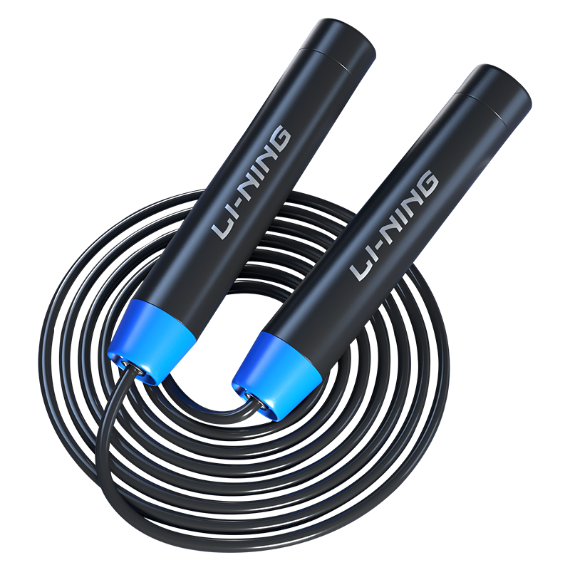 

Скакалка для аэробики и сжигания жира для взрослых материал шнура: pvc, материал ручки: abs, длина 2,8 м LINING, черный