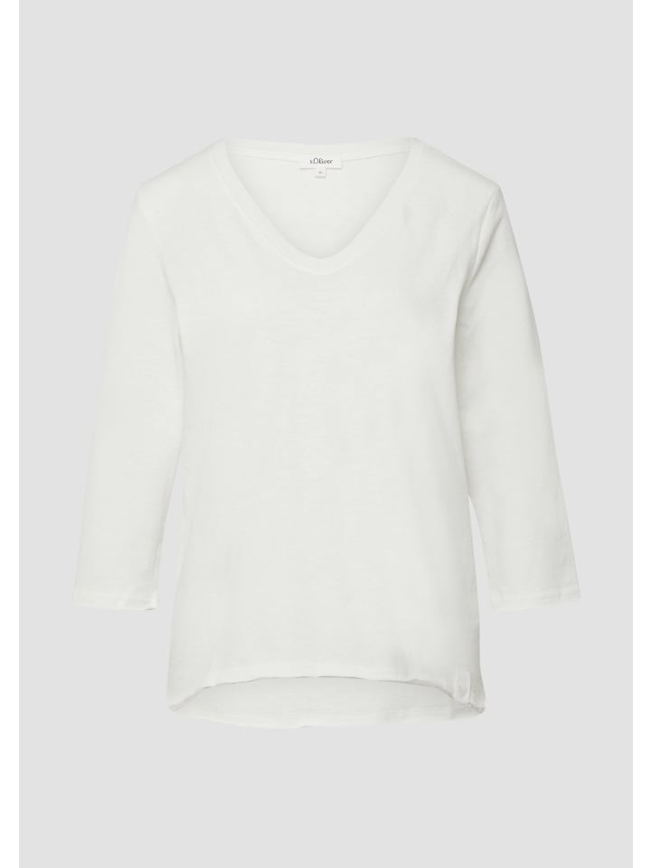 

s.Oliver Футболка цвета 0210_крем, Хаки, s.Oliver Футболка цвета 0210_крем