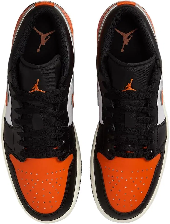 Мужские кроссовки Nike Air Jordan 1 Retro Low OG, Black/Starfish-White-Sail — фото 4