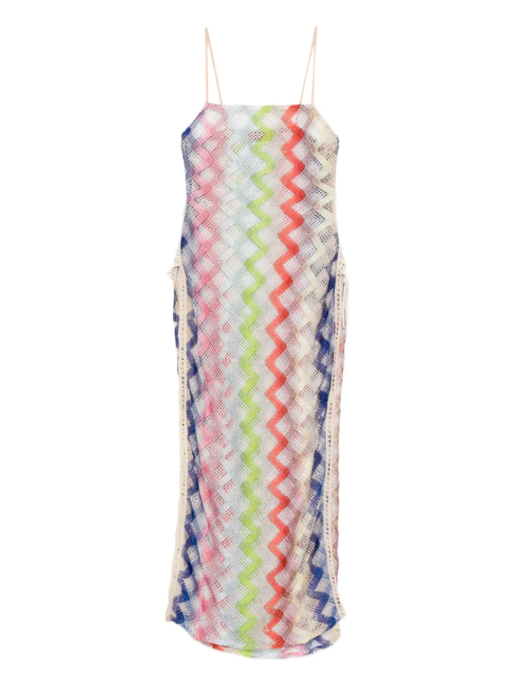 

Пляжное платье зигзагообразной вязки Missoni, розовый