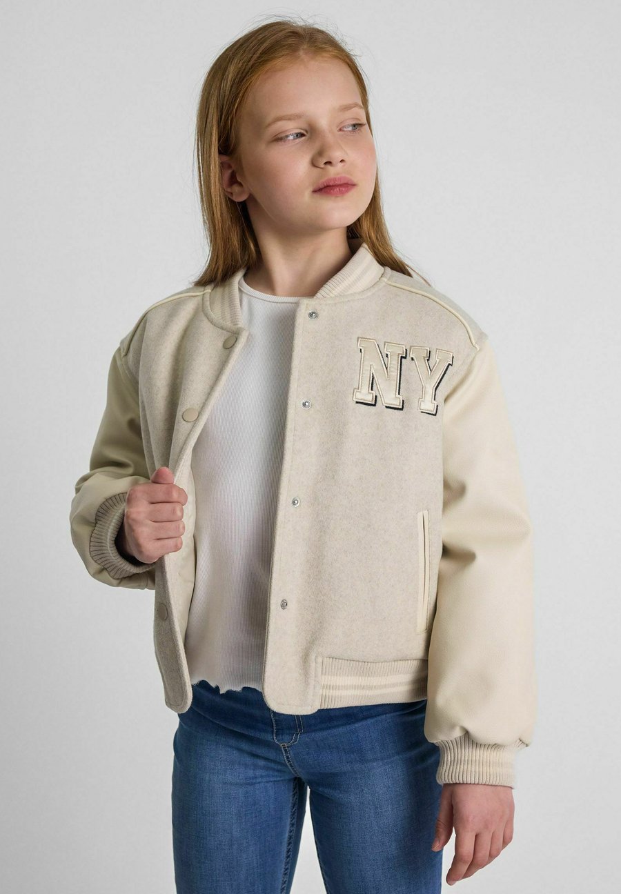 Зимняя куртка MINOTI VARSITY COLLEGE STYLE, Oatmeal Marl Stone/Mottled Beige — фото 2